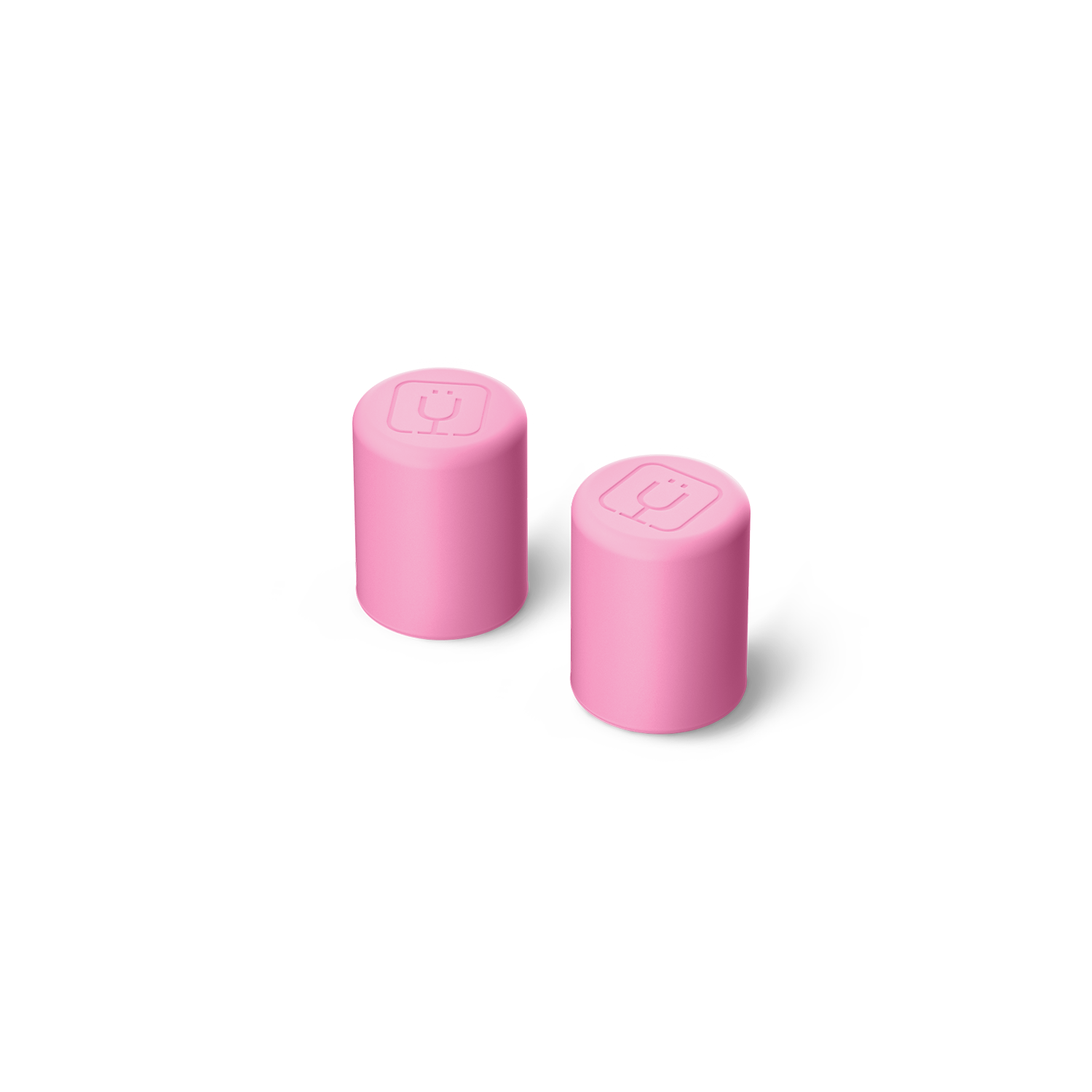 Magnetic Straw Cover | Pink Checker | 2-Pack