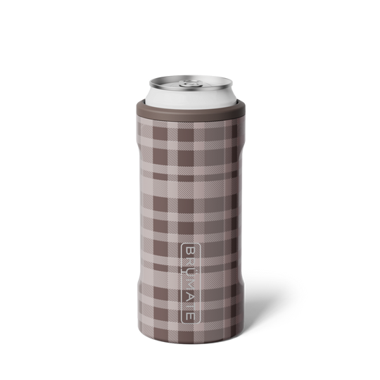 Hopsulator Slim | Pecan Plaid | 12oz Slim Cans