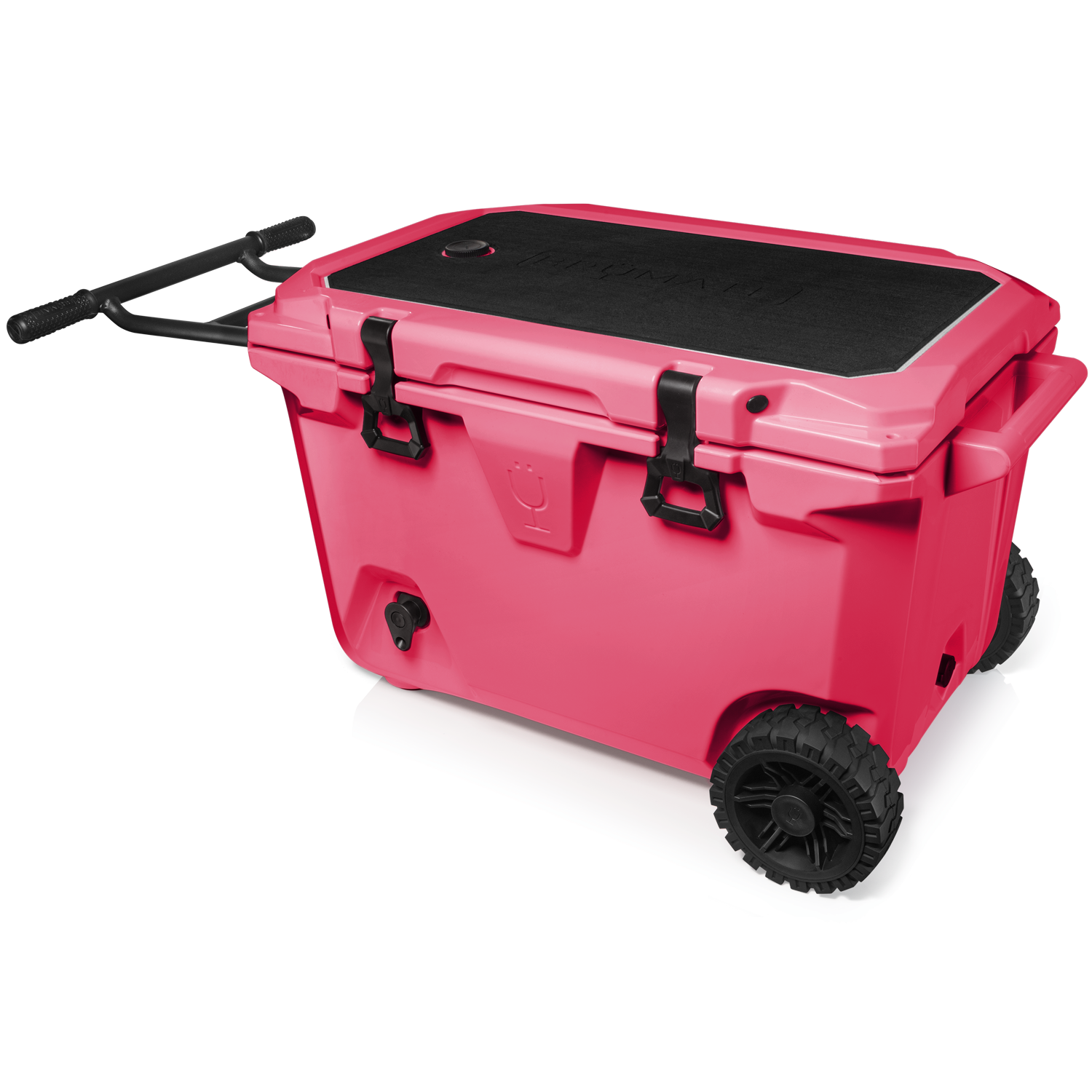 BrüTank 55-Quart Rolling Cooler | Neon Pink