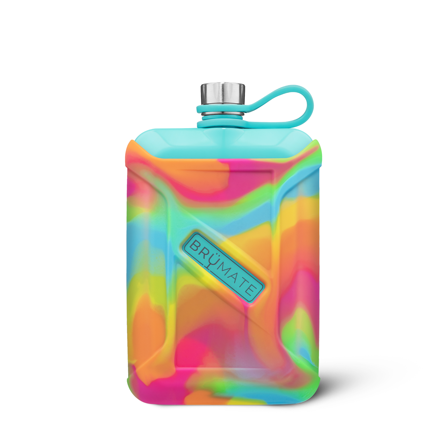 Liquor Canteen | Aqua Tie Dye Swirl | 8oz