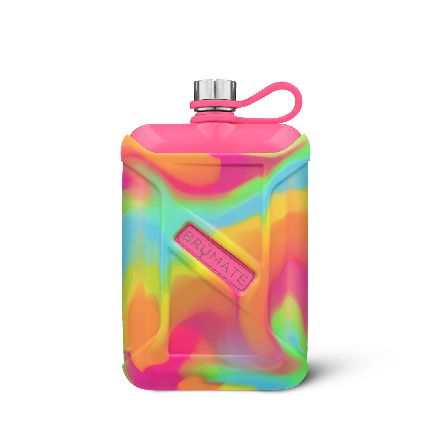 Liquor Canteen | Neon Pink Tie-Dye Swirl | 8oz