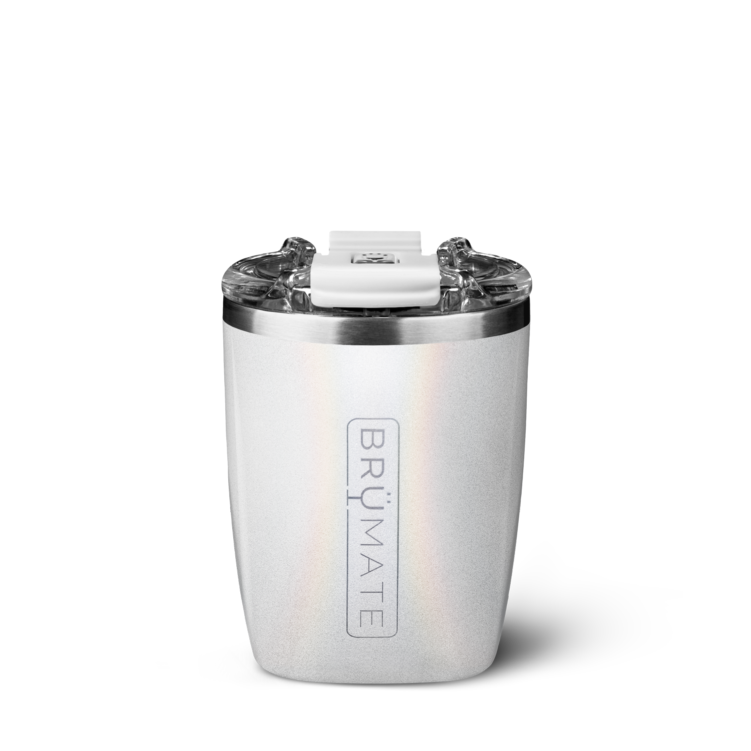 Rocks Tumbler | Glitter White | 12oz